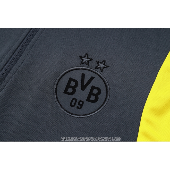 Chandal de Sudadera del Borussia Dortmund 23-24 Gris